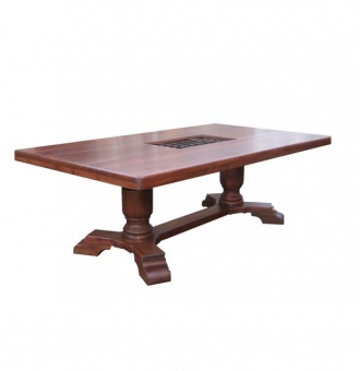 Código: MCC-05<br>MESA COMEDOR PIÑA, REJA