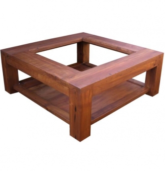 Código: MEC-16<br>MESA DE CENTRO VIDRIO Y REPI