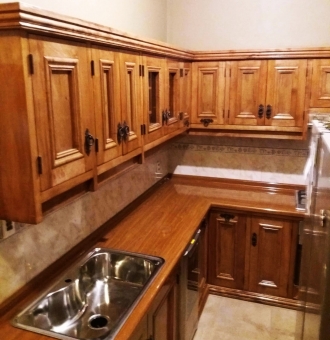 Código: Codigo 07<br>COCINA MADERA ROBLE