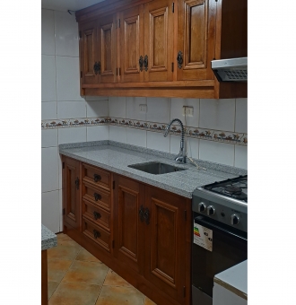 Código: COCINA<br>COCINA MADERA CUBIERTA GRANITO GRIS MARA